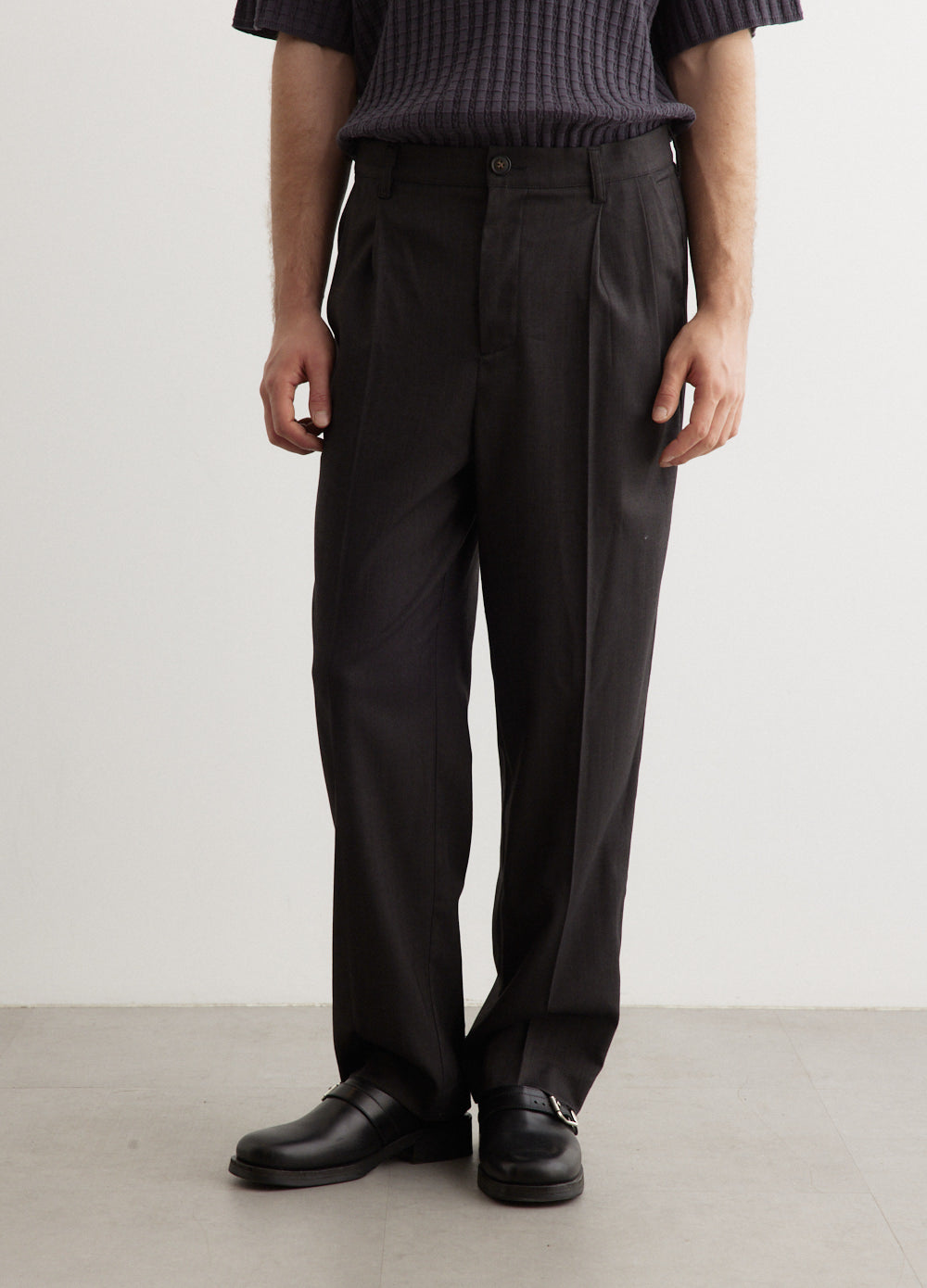 Evan Herringbone Tailored Pants