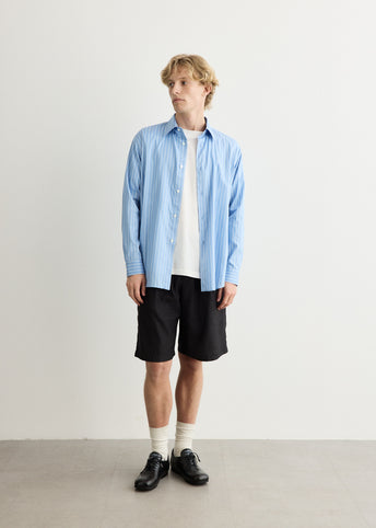 Cotton Silk Stripe Shirt