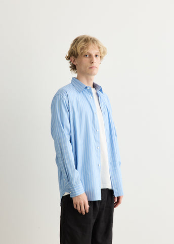 Cotton Silk Stripe Shirt