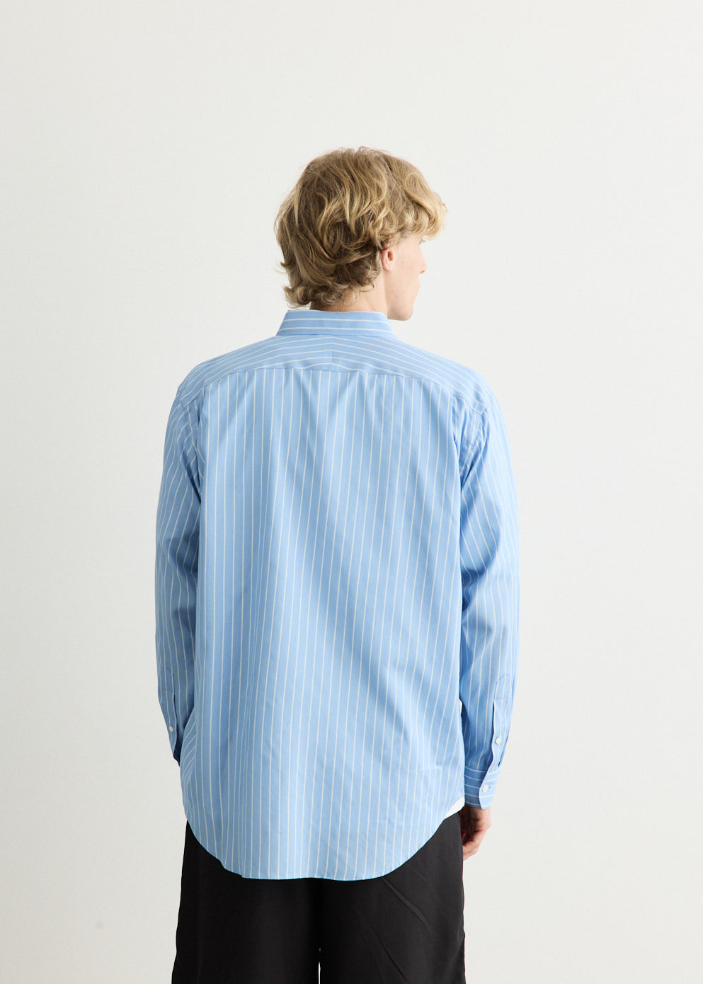 Cotton Silk Stripe Shirt