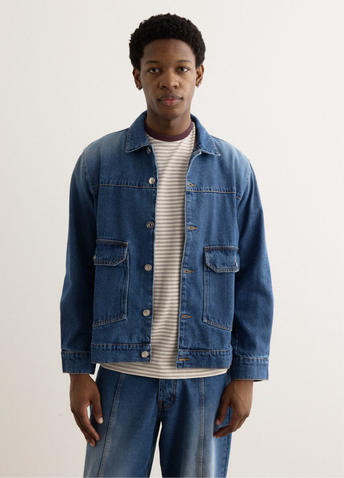 Full Button Denim Jacket