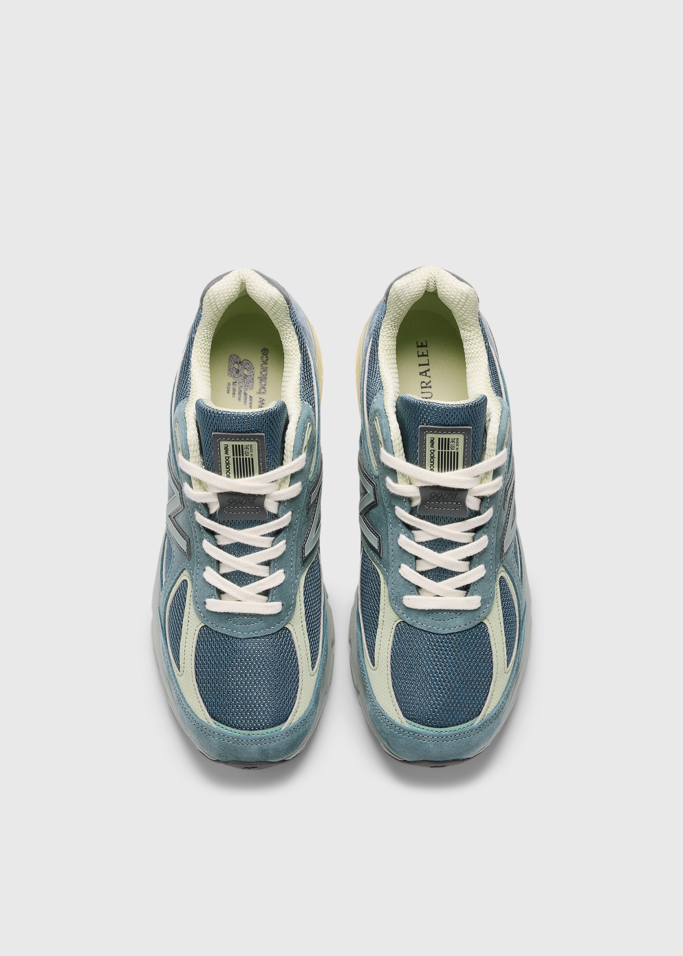 x Auralee MADE in USA 990v4 'Dusty Blue' Sneakers x Auralee MADE in USA 990v4 'Dusty Blue' Sneakers
