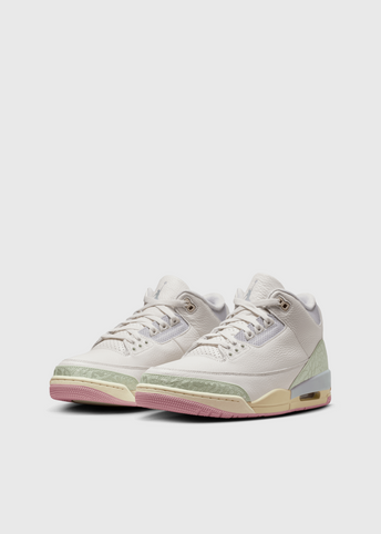 Air Jordan 3 Retro 'Sail and Jade Aura' Sneakers