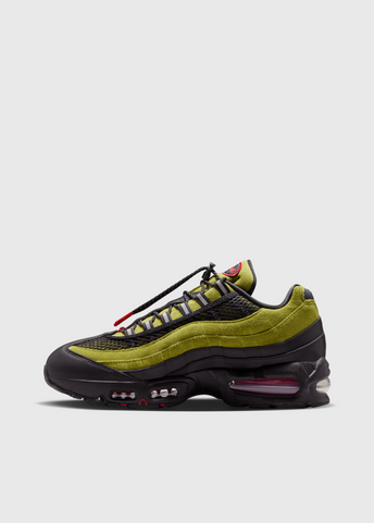 x Aya Brown Air Max 95 Big Bubble 'Atomic Green' Sneakers