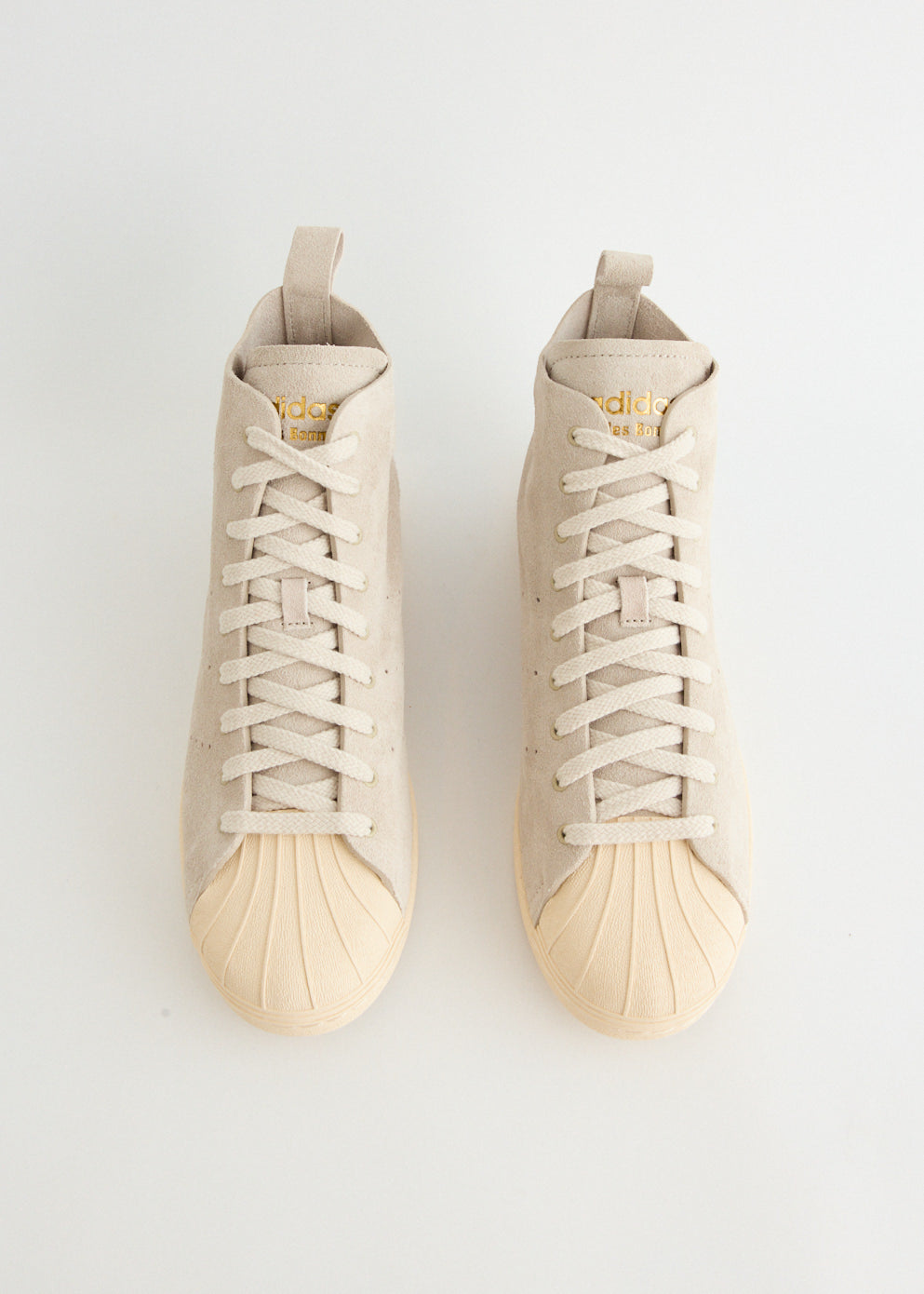 x Wales Bonner Superstar Hi 'Mist Stone' Sneakers