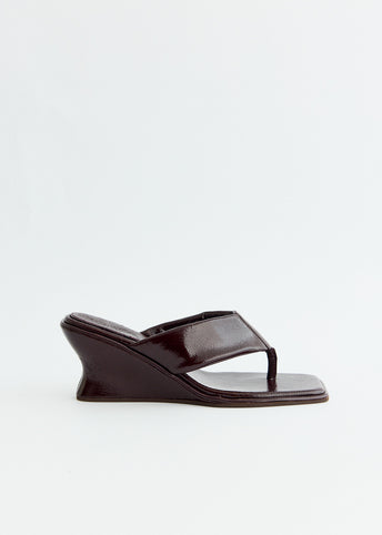 Soft Thong Contour Wedge Heels