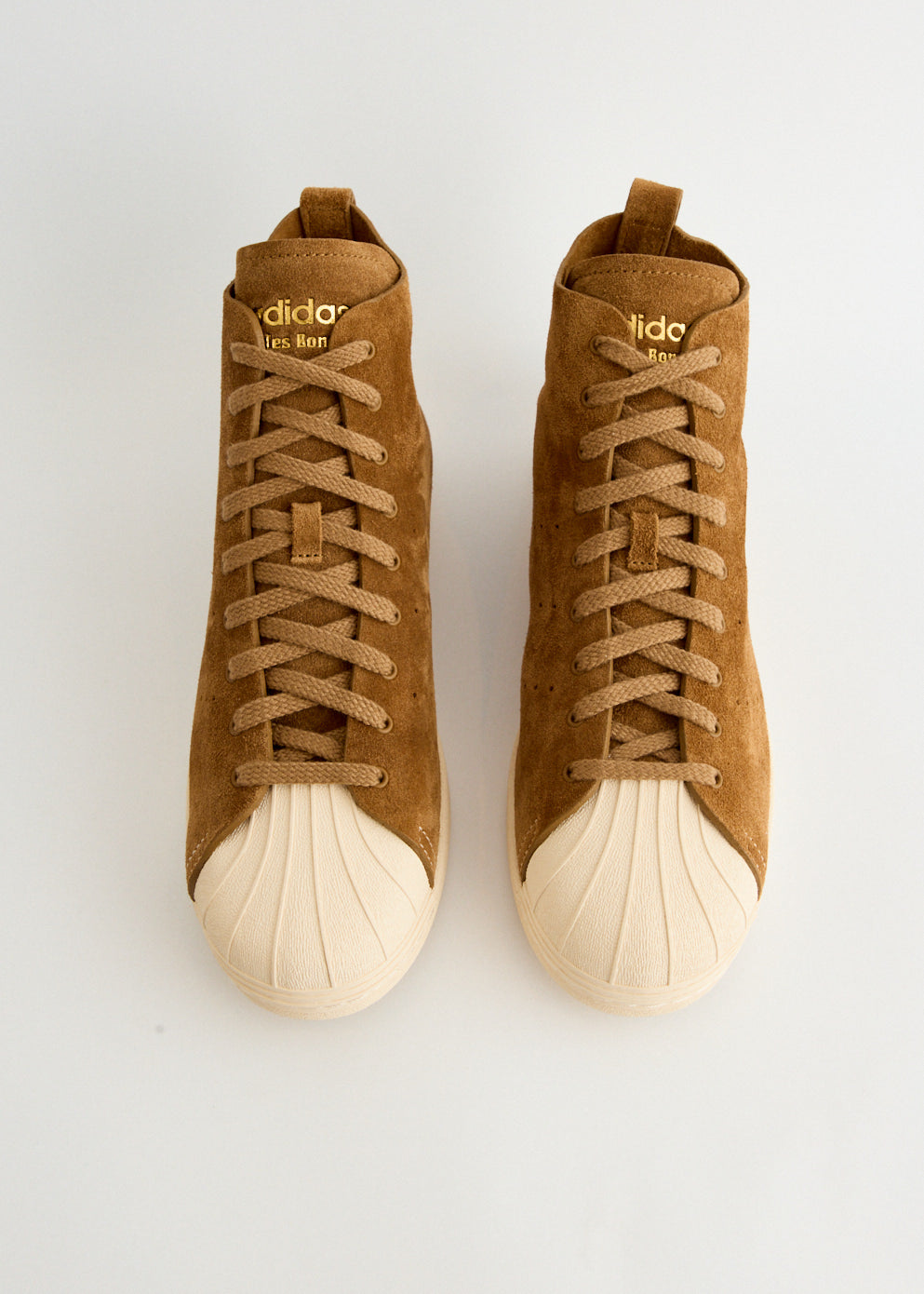 x Wales Bonner Superstar Hi 'Tan Brown' Sneakers x Wales Bonner Superstar Hi 'Tan Brown' Sneakers