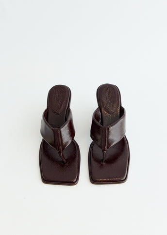 Soft Thong Contour Wedge Heels