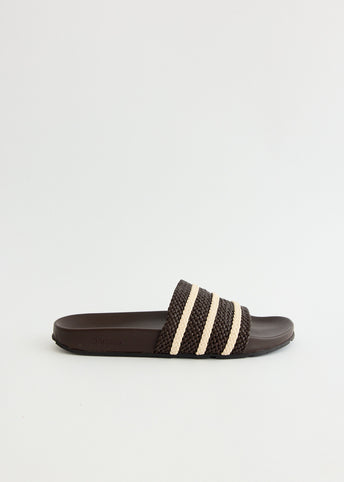 x Wales Bonner Adilette 'Dark Brown' Slides