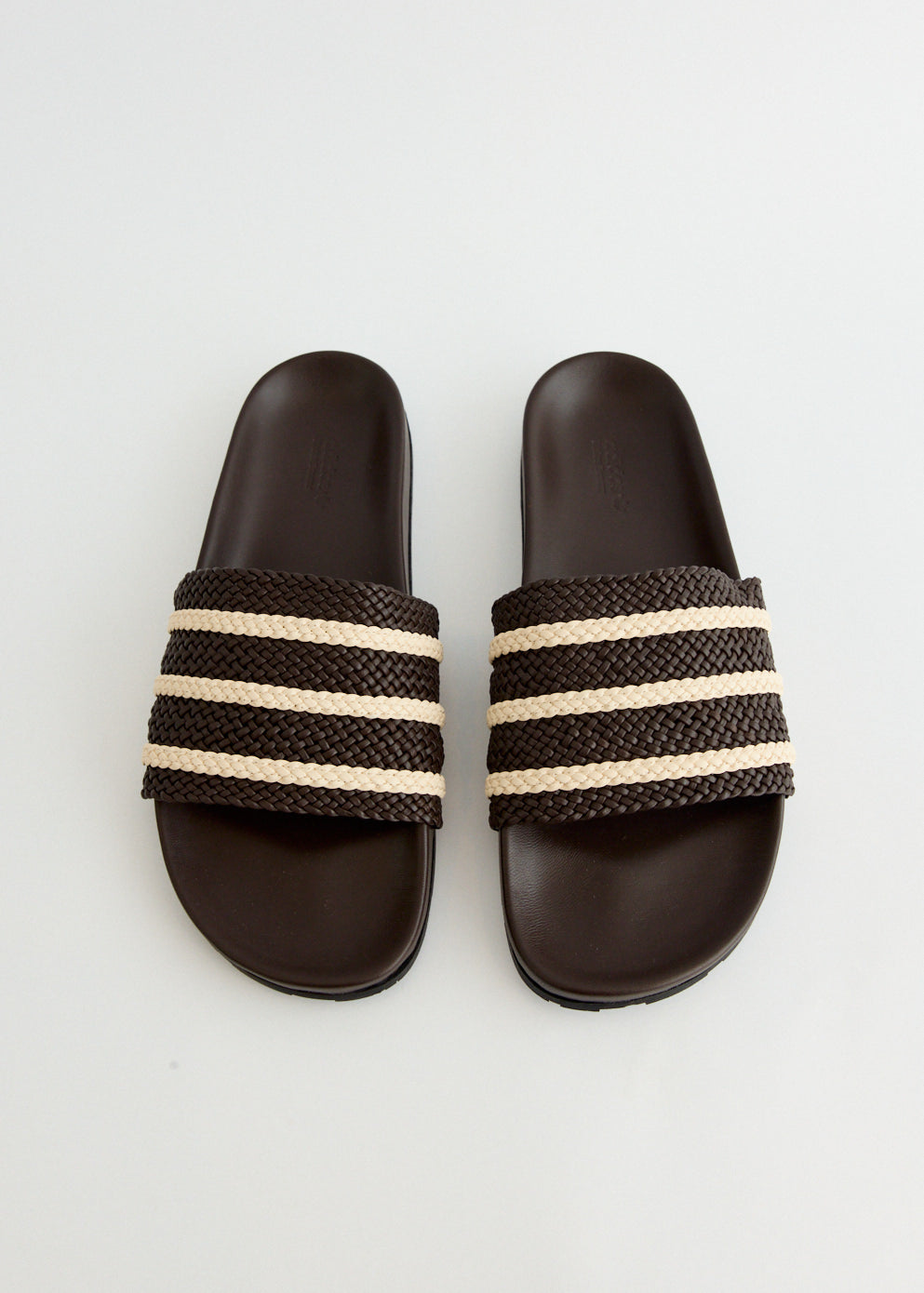 x Wales Bonner Adilette 'Dark Brown' Slides