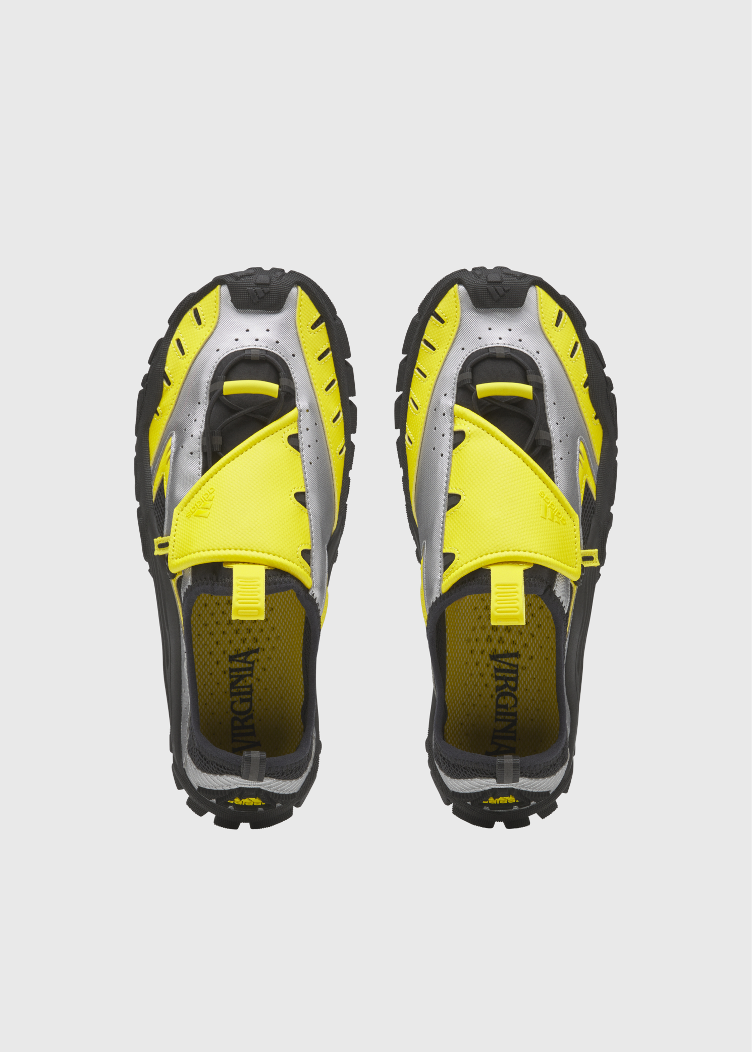 x Pharrell Williams Watermoc 'Yellow Silver Metallic Sneakers