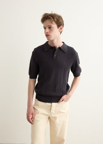 Merchant Stripe Knit Polo