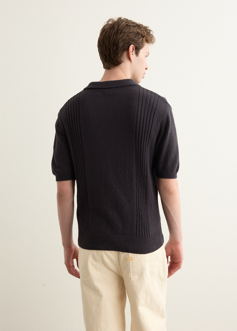 Merchant Stripe Knit Polo