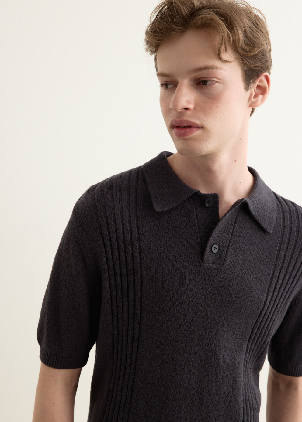 Merchant Stripe Knit Polo