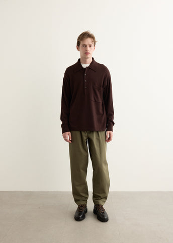 Long Sleeve Pullover Knit Shirt