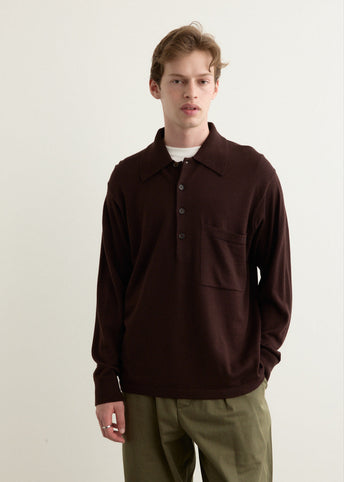 Long Sleeve Pullover Knit Shirt