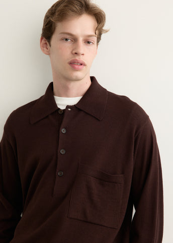 Long Sleeve Pullover Knit Shirt