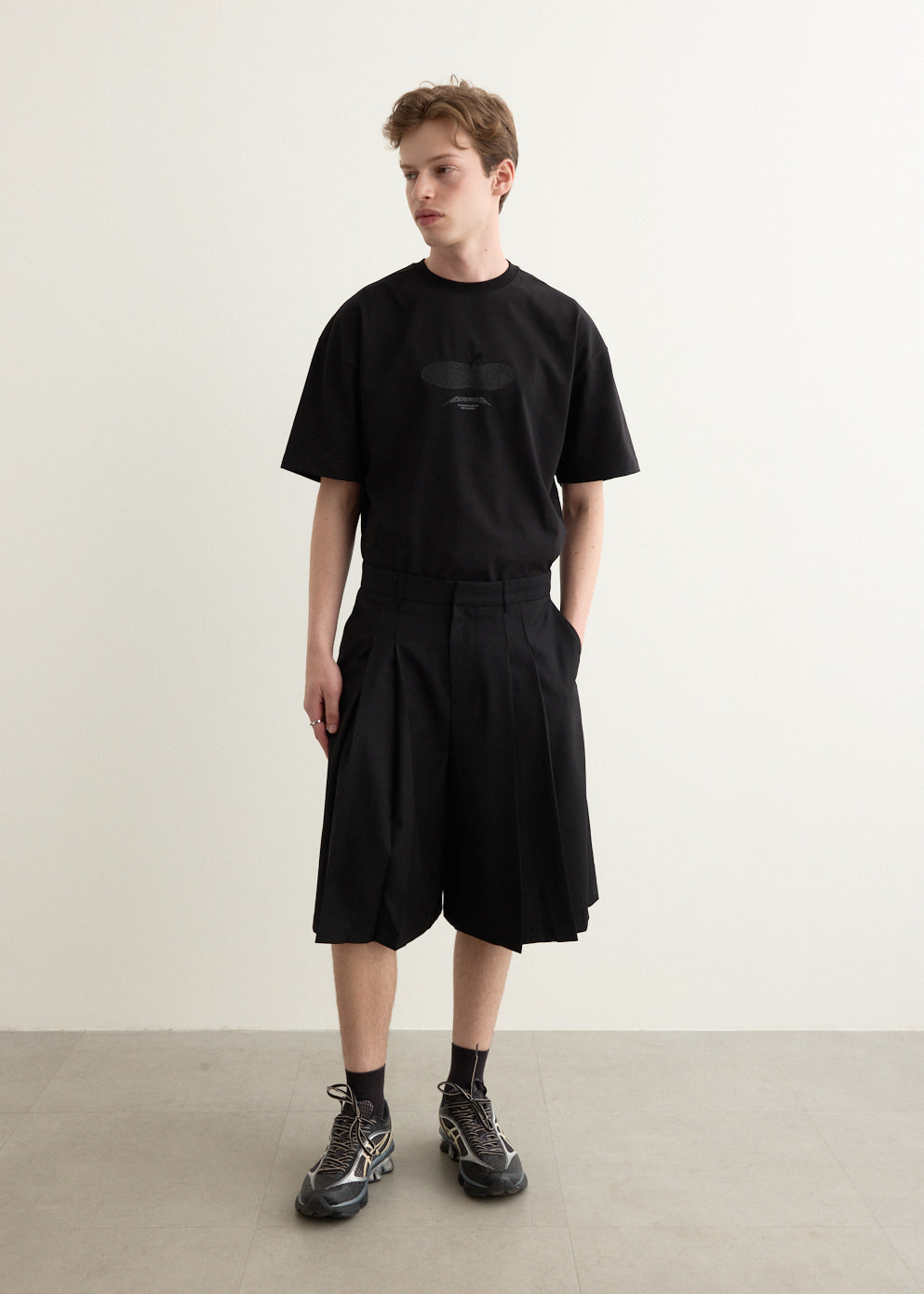 Significant Pleat Front Bermuda Shorts