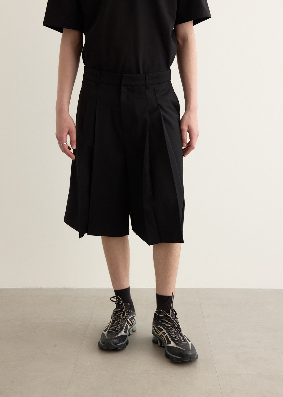 Significant Pleat Front Bermuda Shorts