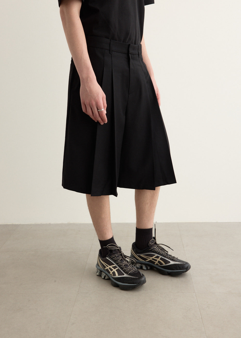 Significant Pleat Front Bermuda Shorts
