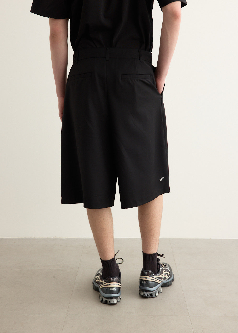 Significant Pleat Front Bermuda Shorts