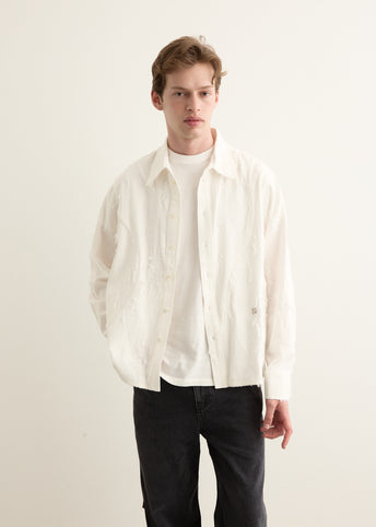 Jacquard Curve Seam Shirt
