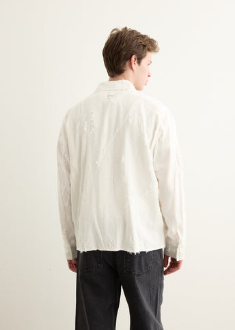 Jacquard Curve Seam Shirt