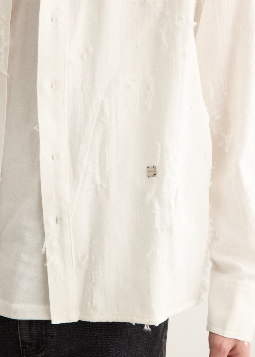 Jacquard Curve Seam Shirt