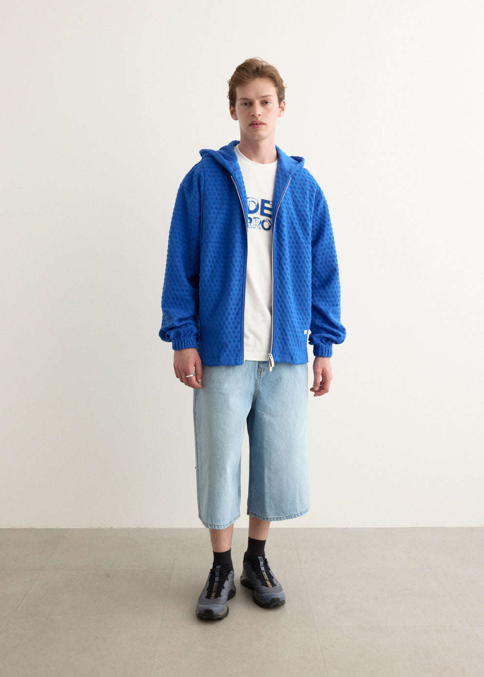 Circle Fleece Zip Hoodie