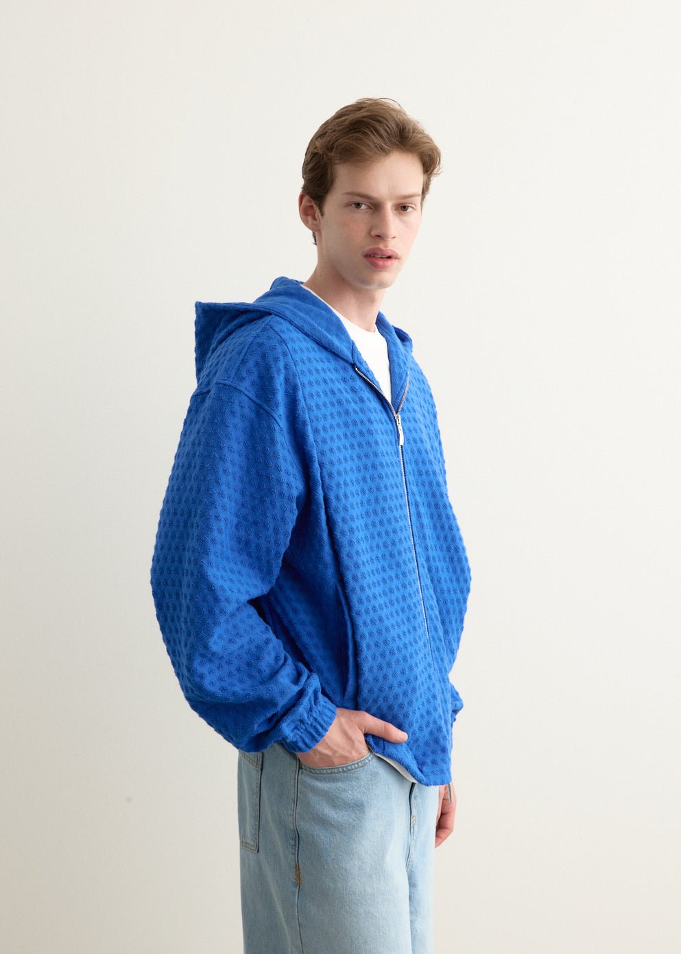 Circle Fleece Zip Hoodie