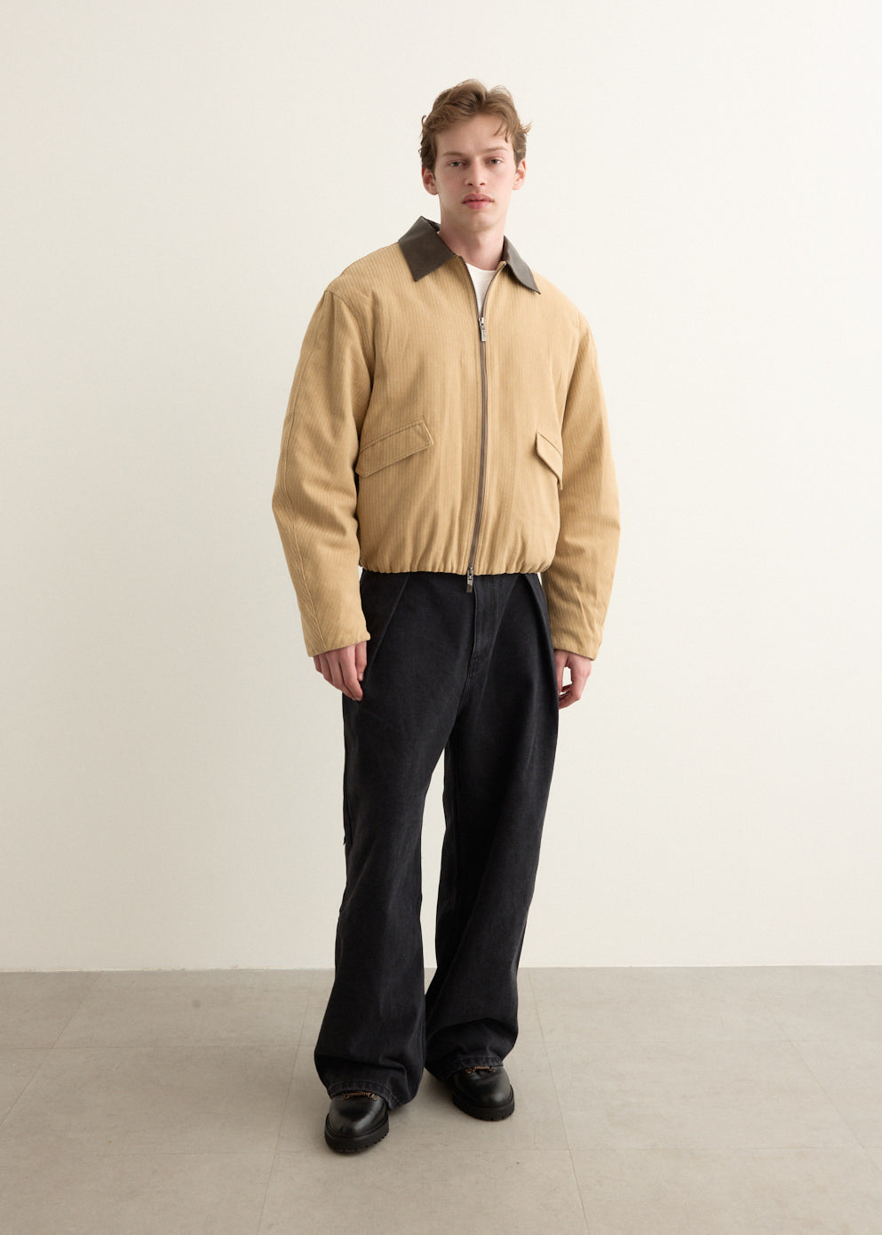 Volume Silhouette Zip Jacket
