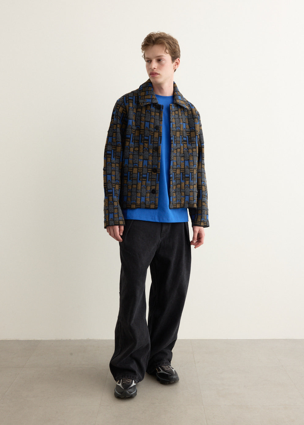Jacquard Knit Jacket