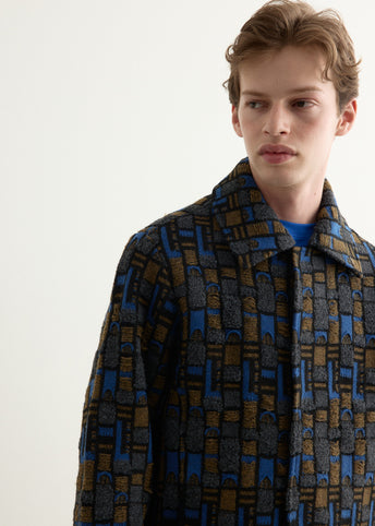 Jacquard Knit Jacket