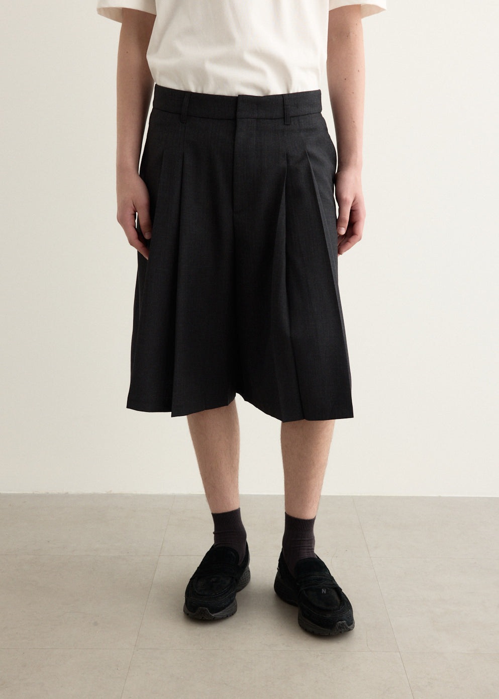 Significant Pleat Front Bermuda Shorts