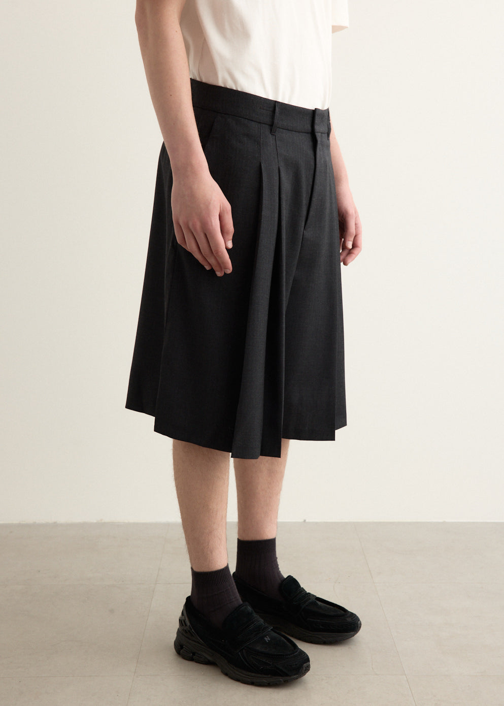 Significant Pleat Front Bermuda Shorts