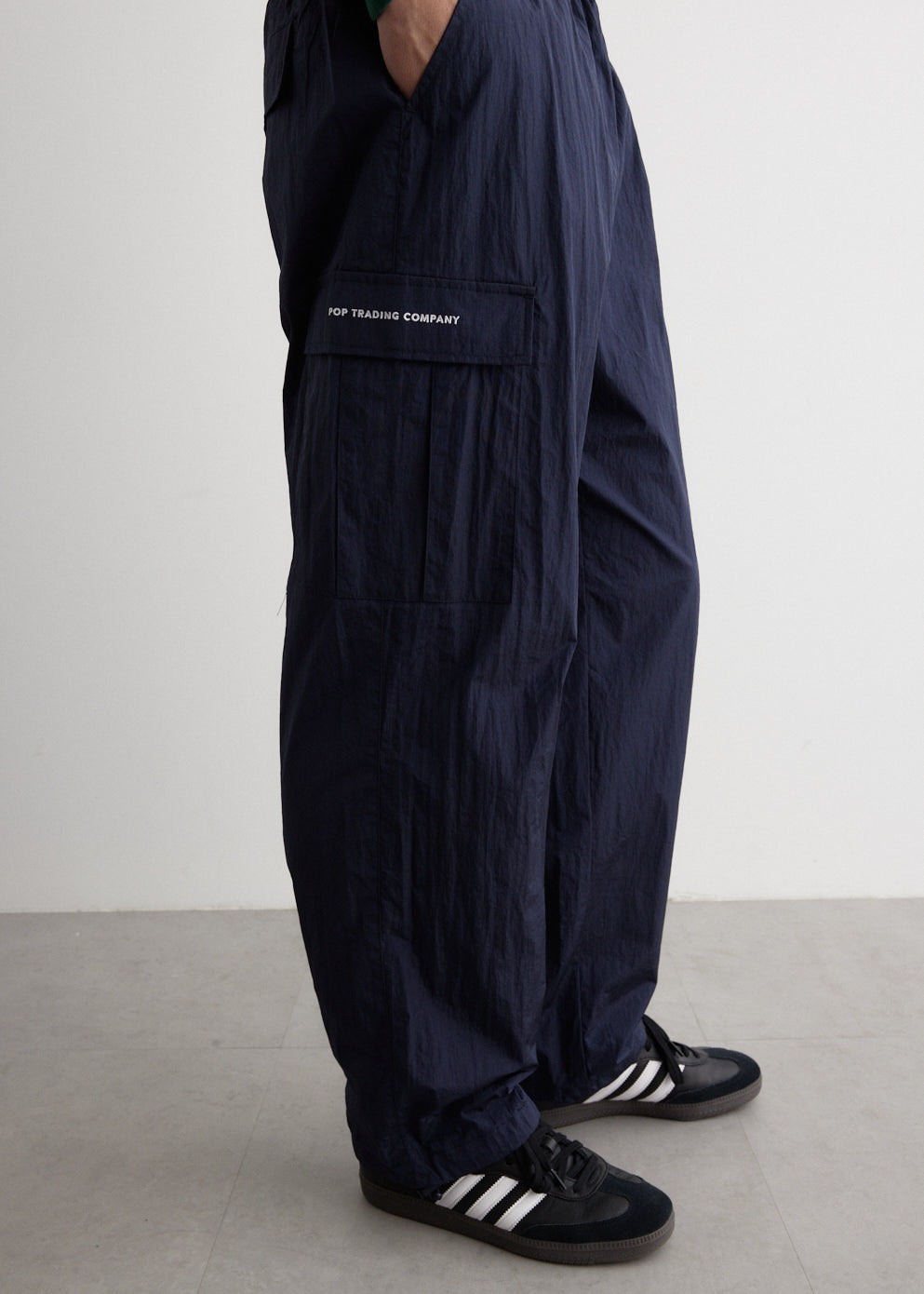 Pop Cargo Track Pants ナイロン パンツ Navy M