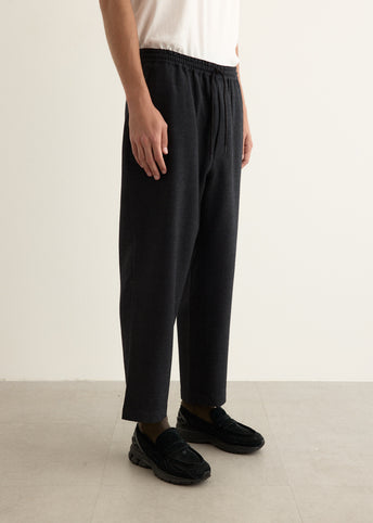 Wool Houndstooth Elastic Pants