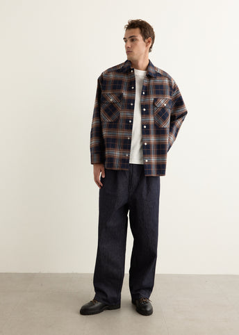 Cotton Flannel Check 3L Shirt Jacket