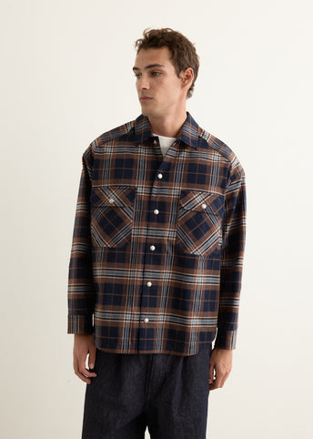 Cotton Flannel Check 3L Shirt Jacket
