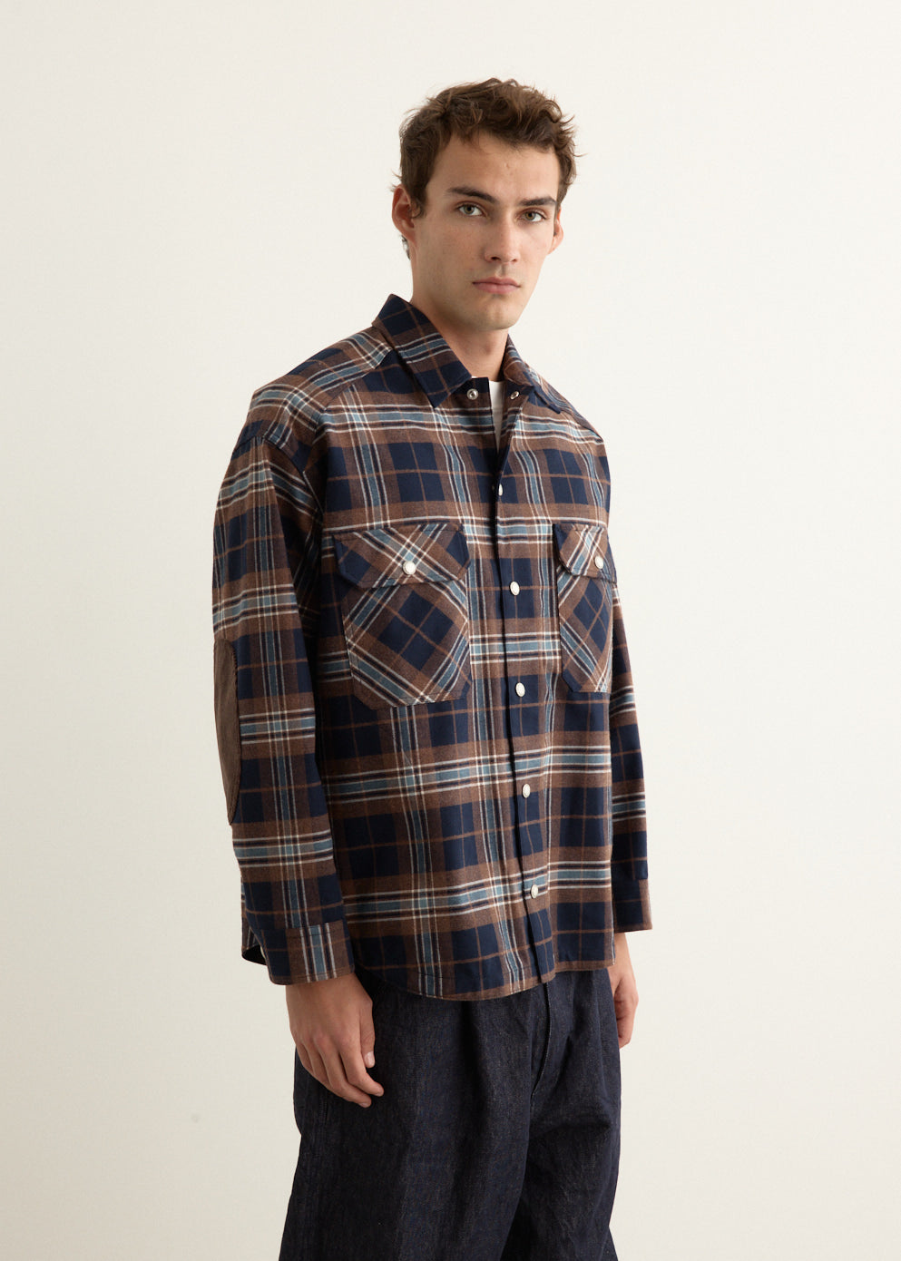 Cotton Flannel Check 3L Shirt Jacket