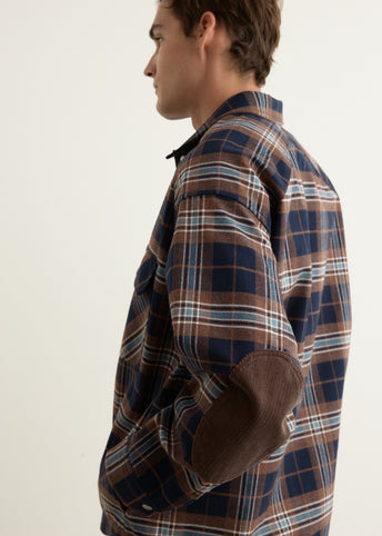 Cotton Flannel Check 3L Shirt Jacket