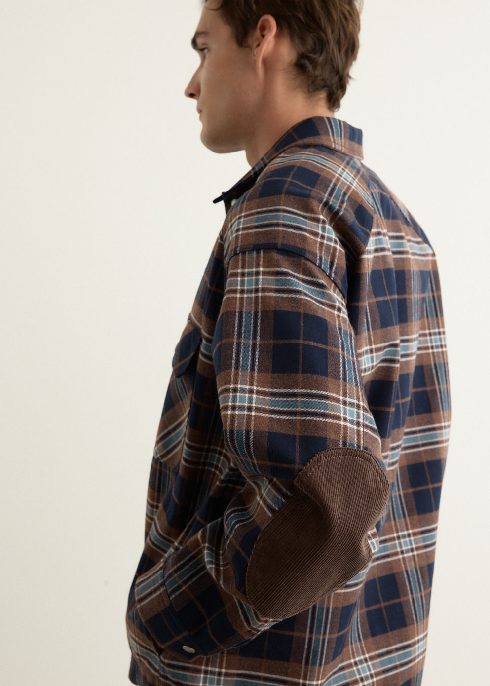 Cotton Flannel Check 3L Shirt Jacket