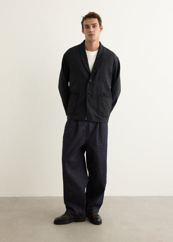 Pleated Cotton Denim Pant
