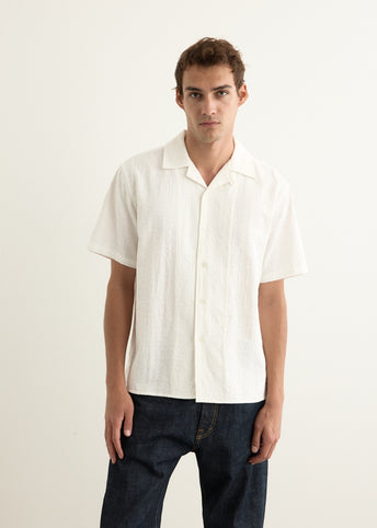 Luka Textured Short Sleeve Camp Collar Shirt