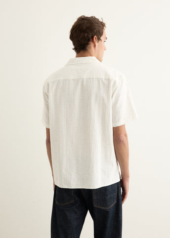 Luka Textured Short Sleeve Camp Collar Shirt