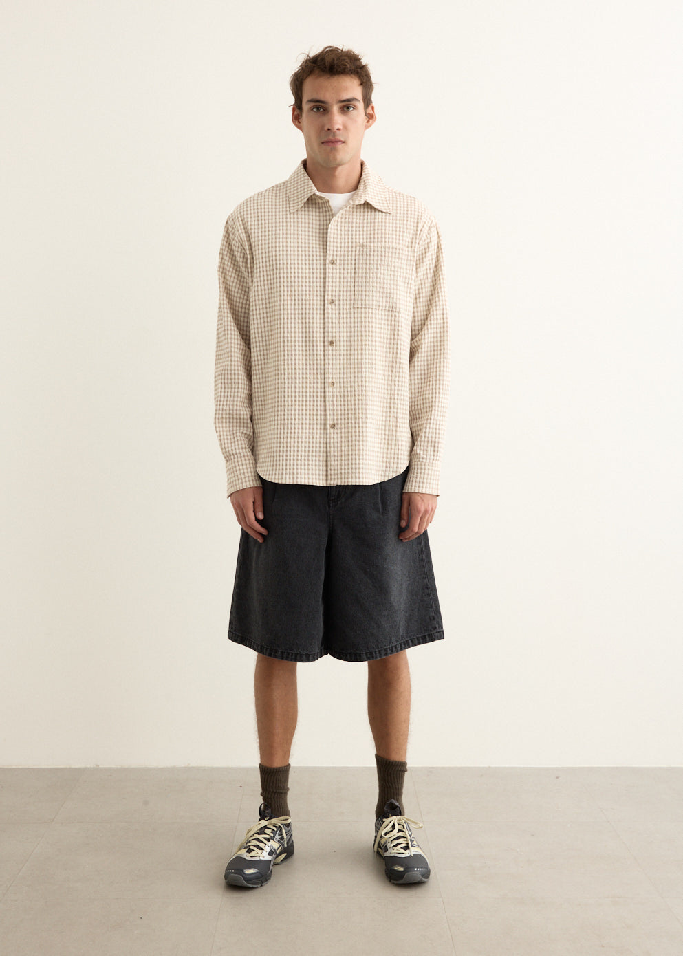 Asher Long Sleeve Seersucker Shirt