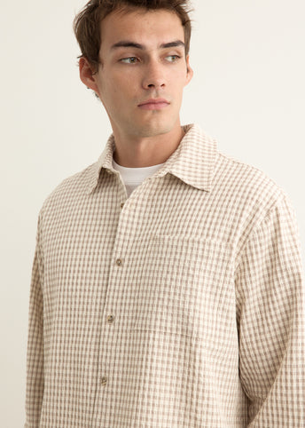 Asher Long Sleeve Seersucker Shirt