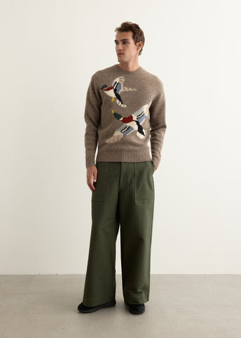 Crew Intarsia Duck Pattern