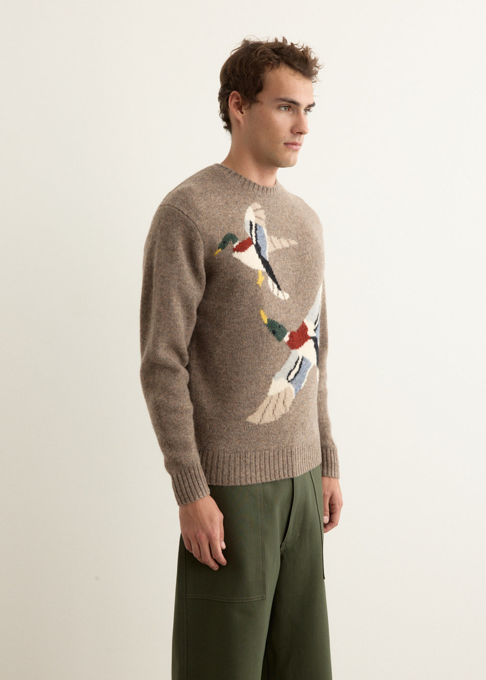 Crew Intarsia Duck Pattern