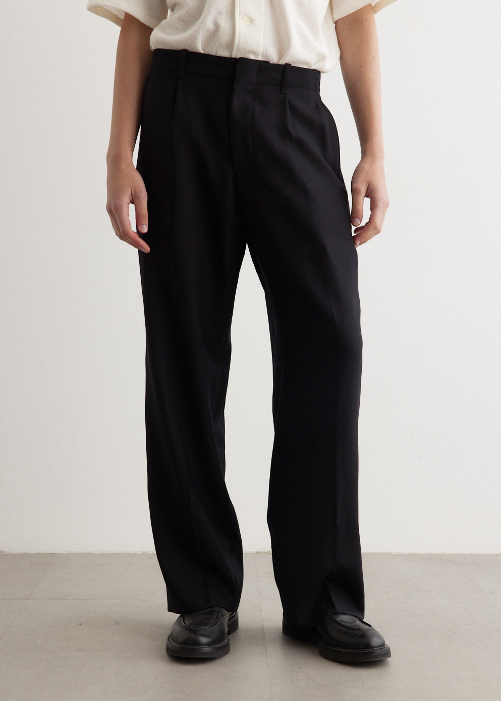 パンツ OUR LEGACY Borrowed Chino Black Melton Borrowed Chino Our